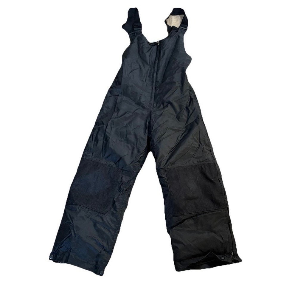 Choko Deluxe Kids Black Snowpants Bib Overalls‎ Reinforced Knee Size 14 Junior